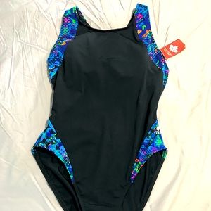 TYR Swim Vintage Sz 36 One Piece Bathingsuit